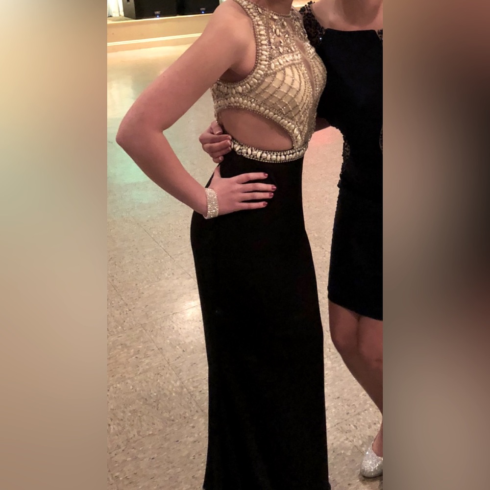 jovani black full-length prom/formal dress